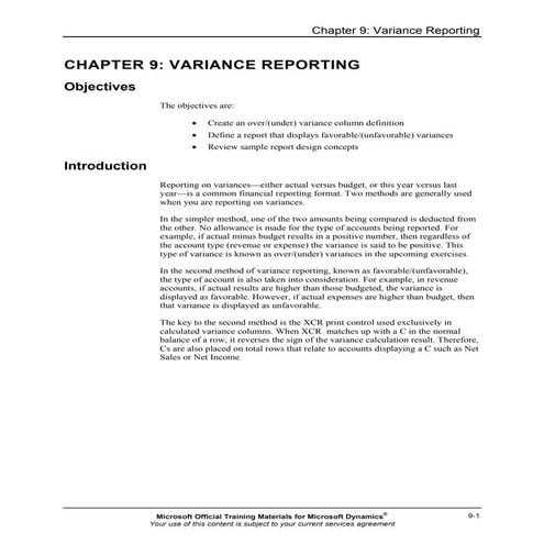 Mr20 enus 09-Report Design in Management Reporter 2.0 for Microsoft Dynamics®...