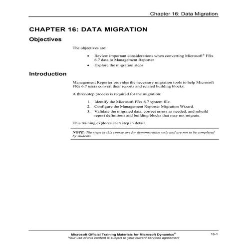 Mr20 enus 16-Report Design in Management Reporter 2.0 for Microsoft Dynamics®...