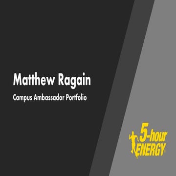 Campus Ambassador Portfolio 