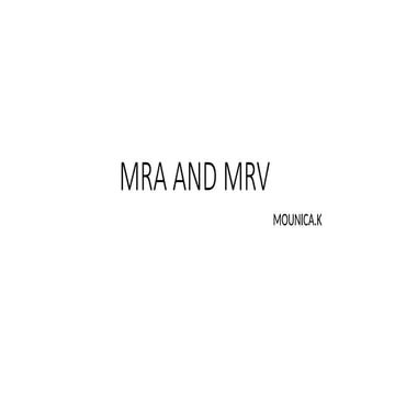 MRA AND MRV MAGNETIC RESONANCE IMAGING.pptx