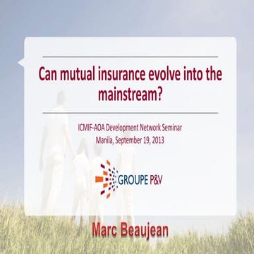 Can mutual insurance evolve into the Mainstream? (P&V, Belgium)