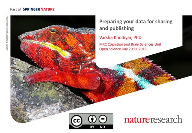 Preparing your data for sharing and publishing