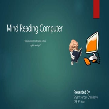 MIND READING COMPUTERS PPT