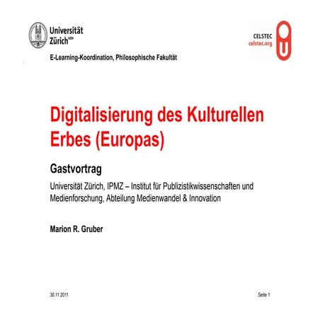 Digitalisierung des Kulturellen Erbes (Europa)