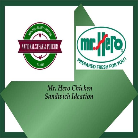 Mr Hero Chicken Sandwiche Ideation | PPT