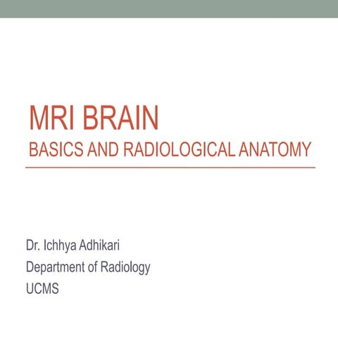 Mri brain sequences | PPTX