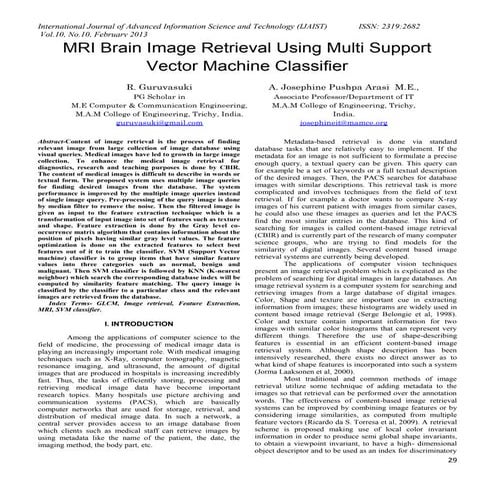 Mri brain image retrieval using multi support vector machine classifier ...
