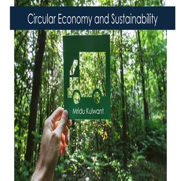 Circular Economy and Sustainable development