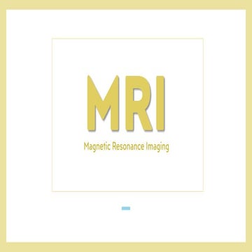 MRI for Physiotherapy