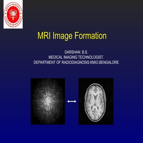 MRI IMAGE FORMATION -K-SPACE            .