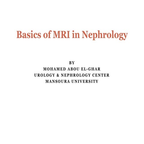 Mri nephrology 2017