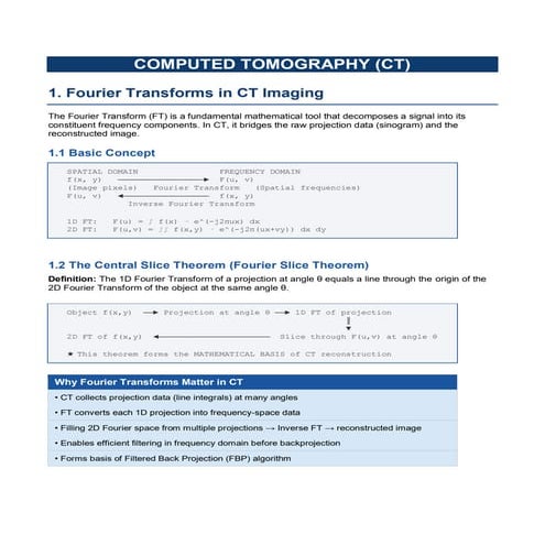CT Image reconstruction | PPTX