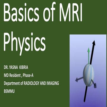 Basics of MRI Physics