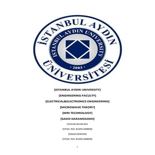 Magnetic Resonance Imaging