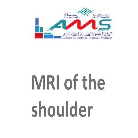 MRI sholdure