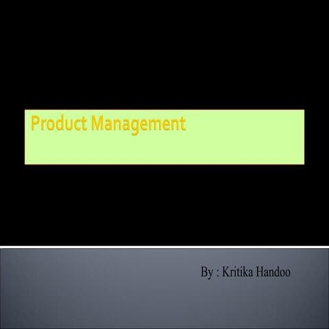 product management