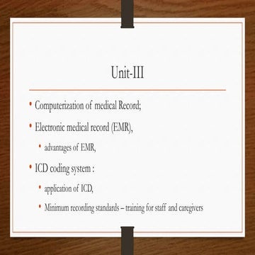 EMR ICD Coding and training for staff of medical records