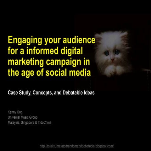 Engaging you audience for a informed digital marketing campaign in the age of...