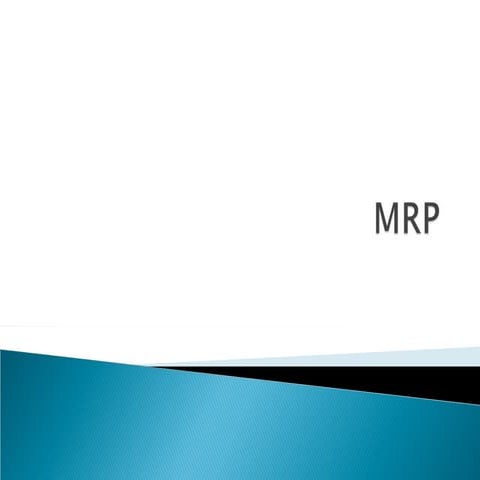 Mrp | PDF