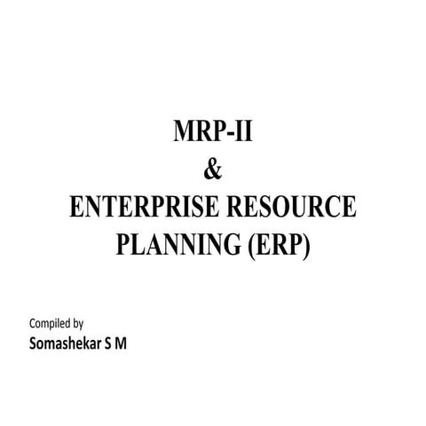 MRP-II