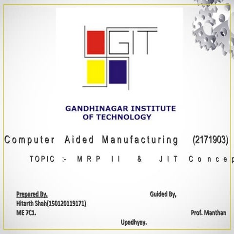 Mrp 2 and jit  CAM 2171903