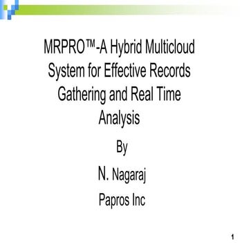 Mrpro(tm) Records-Effective Records, Analysis and Metrics