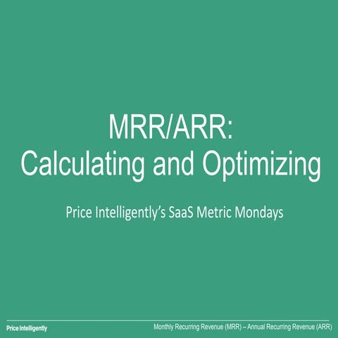 MRR/ARR: Calculating and Optimizing 