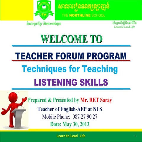 Teaching listening by Saray