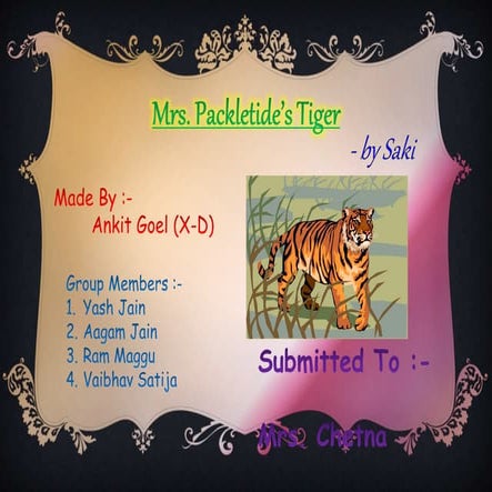 Mrs. Packletide's tiger