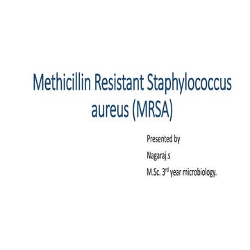 MRSA (Methicillin resistant staphylococcus aureus)