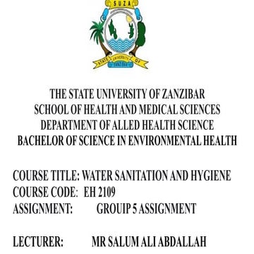 Environmental Health presentation for pt