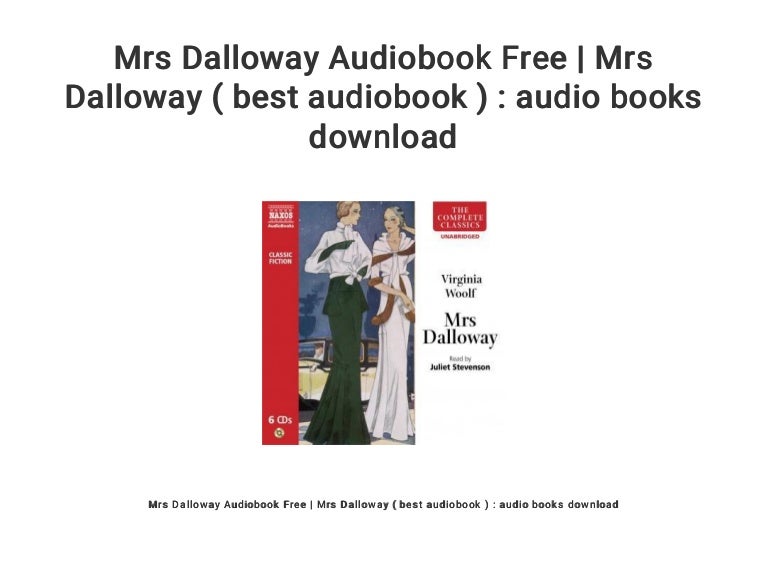 mrs dalloway audiobook free download Mrs dalloway audiobook free download | fiction & literature.