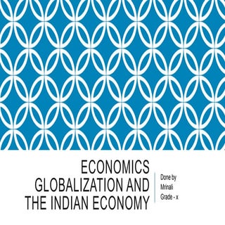 globalisation and the indian economy
