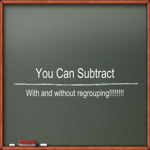 Mrs Elisha Noe Subtraction With Double Digits On Top On Bottom