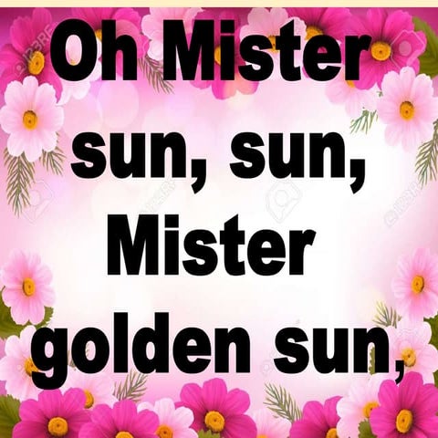 Mr sun lyrics | PPT
