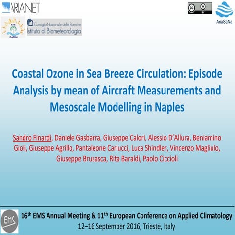 Coastal Ozone in Sea Breeze Circulation: Episode Analysis by mean of Aircraft...