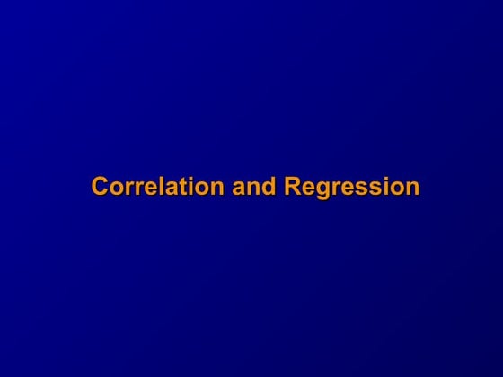 5 regressionand correlation