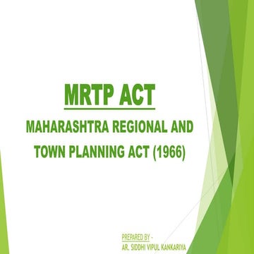 Maharashtra Regional and Town Planning Act
