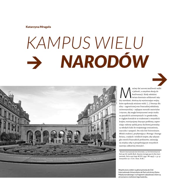 Mrugała, Kampus wielu narodów