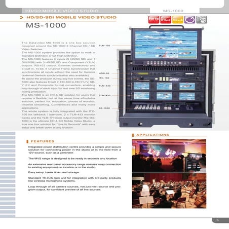 Datavideo MS-1000 | PDF