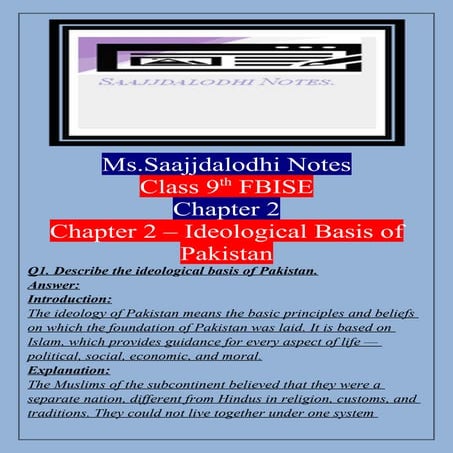 Ms.SajjdaLodhi NotesBased on Class 9th Pak.Std Chapter2.docx
