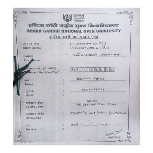 MS-04 Accounting & Finance for Manager