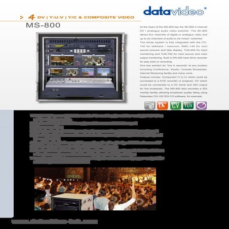 Datavideo MS-800 | PDF