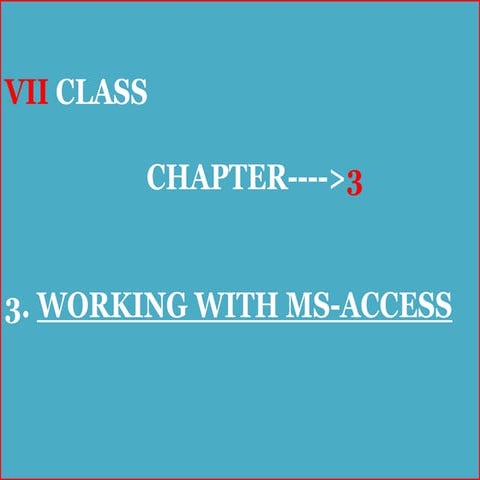 Ms access