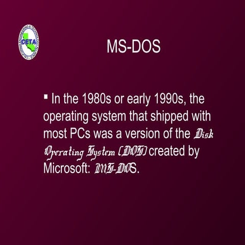 Ms dos | PPT