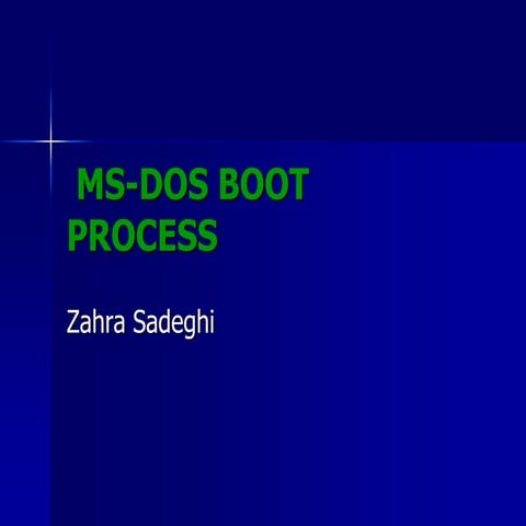 Ms dos boot process | PDF