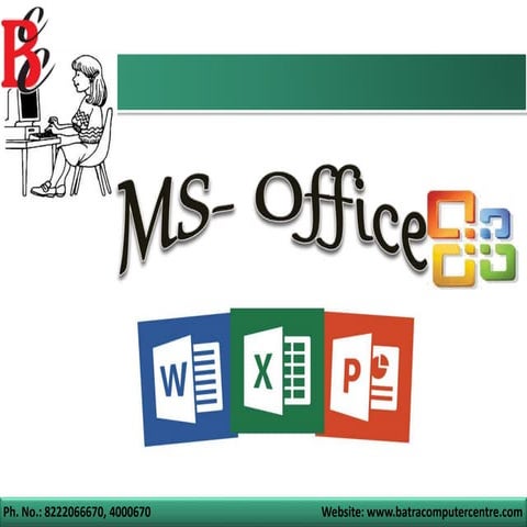 Ms office Training Institute in Ambala ! Batra Computer Centre