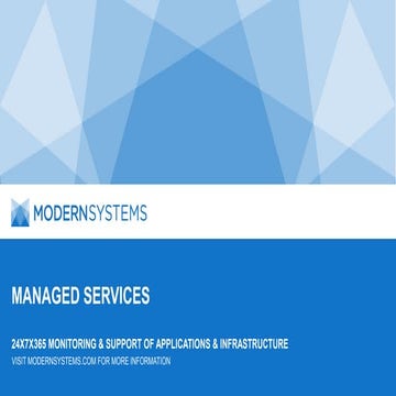 Post-Mainframe Managed Services