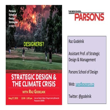 Strategic design and the climate crisis