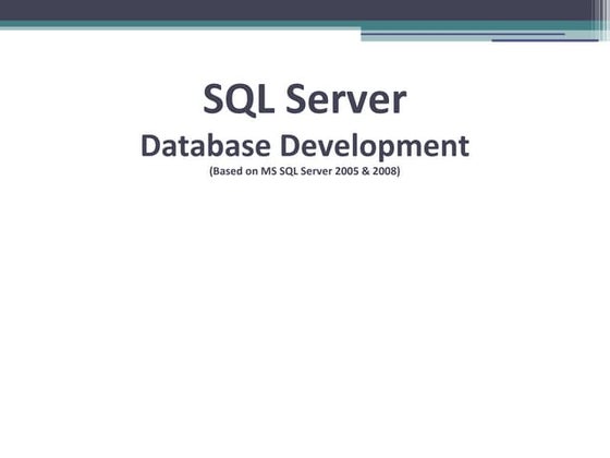 Introduction to SQL | PPT